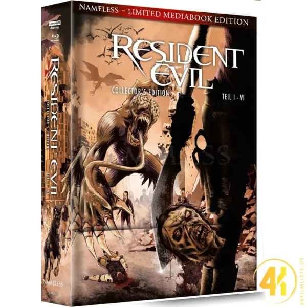 Resident Evil 1-6 (Big Book) (Cover B) – 4K Mediabook (UHD + Blu-ray Disc + 3D)