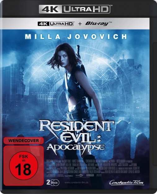Resident Evil: Apocalypse 4K Blu-ray mit Milla Jovovich