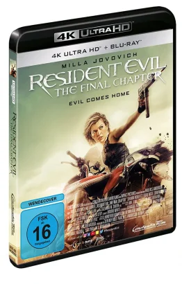 Resident Evil: The Final Chapter 4K Blu-ray Disc Cover mit Wendecover