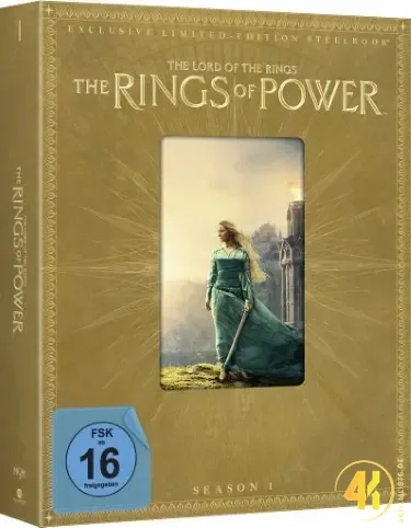 Ringe der Macht Staffel 2 Seitenansicht 4K Steelbook Ultra HD Blu-ray Disc