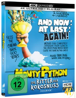Ritter der Kokosnuss 4K Steelbook Ultra HD Blu-ray Disc