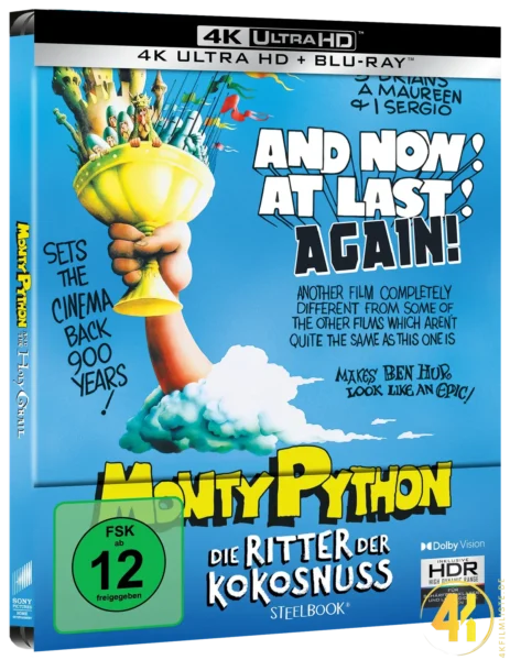 Die Ritter der Kokosnuss – 4K Steelbook (UHD + Blu-ray Disc)