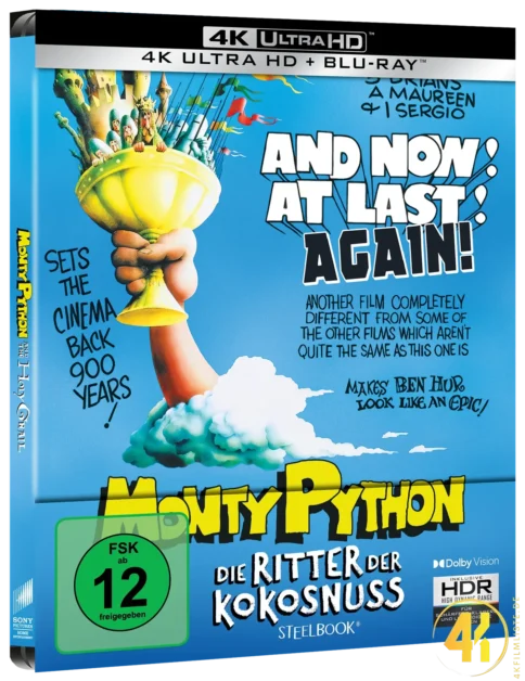 Ritter der Kokosnuss 4K Steelbook Ultra HD Blu-ray Disc