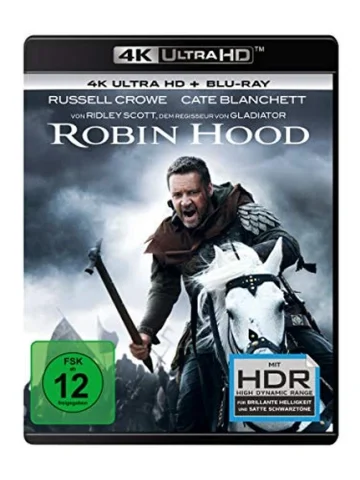 Robin Hood 2010 Directors Cut 4K Blu-ray UHD Blu-ray Disc