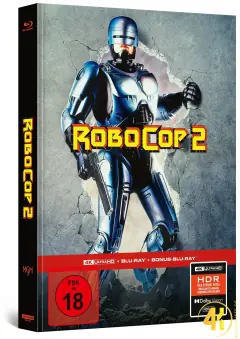 RoboCop 2 (Cover A) – 4K Mediabook (UHD + Blu-ray Disc + Bonus Blu-ray)