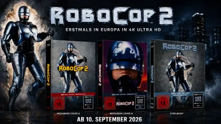 „RoboCop 2“ erscheint erstmals in Europa auf 4K UHD-Blu-ray – Mediabook, Steelbook und Vorbesteller-Aktion bei Capelight Pictures