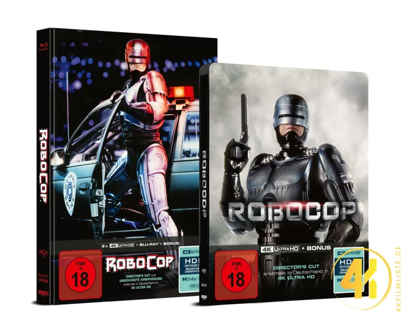 RoboCop Mediabook Set Steelbook Ultra HD Blu-ray