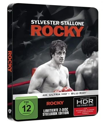 Rocky 1976 - 4K Limited Steelbook Cover mit 4K Blu-ray und Blu-ray Disc