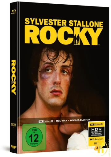 Rocky (Cover B) – 4K Mediabook (UHD + Blu-ray Disc + Bonus Blu-ray)