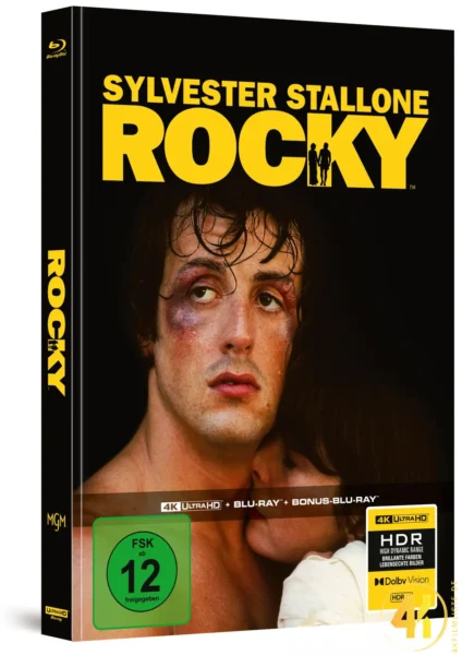 Rocky (Cover B) – 4K Mediabook (UHD + Blu-ray Disc + Bonus Blu-ray)