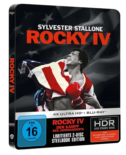 Rocky IV: Der Kampf des Jahrhunderts – 4K Steelbook (UHD + Blu-ray Disc)