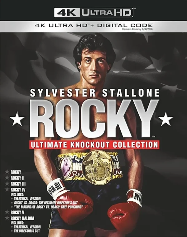 Rocky: Ultimate Knockout Collection (6-Film-Set) – 4K Blu-ray (UHD Blu-ray Disc)