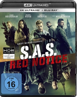 S.A.S Red Notice 4K UHD Blu-ray Disc