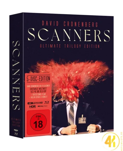 Scanners Ultimate Edition 4K Mediabook Ultra HD Blu-ray Disc