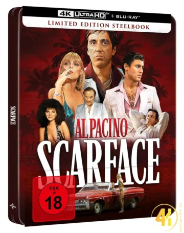 Scarface (1983) – 4K Steelbook (2025) (UHD + Blu-ray Disc)