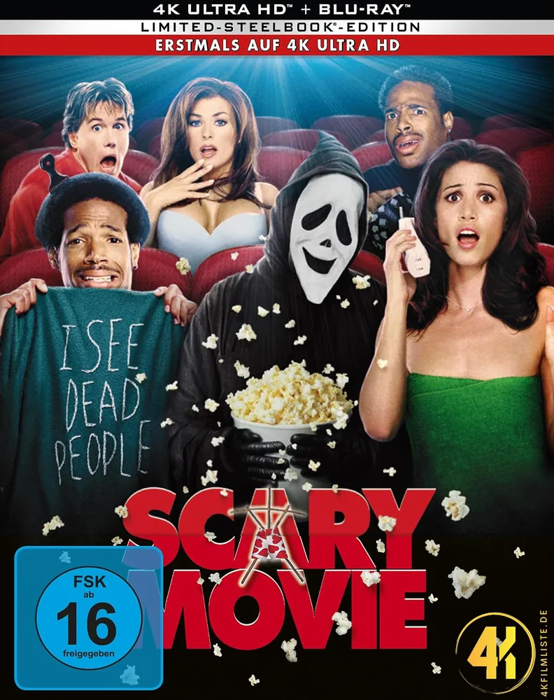 Scary Movie Frontcover 4K Steelbook Ultra HD Blu-ray Disc