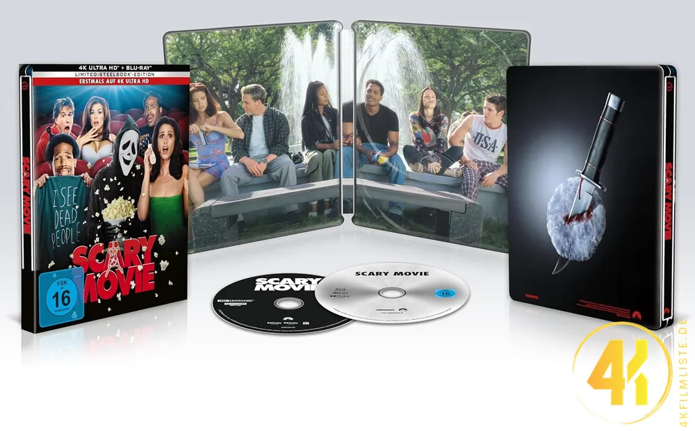 Scary Movie Inlay 4K Steelbook Ultra HD Blu-ray Disc
