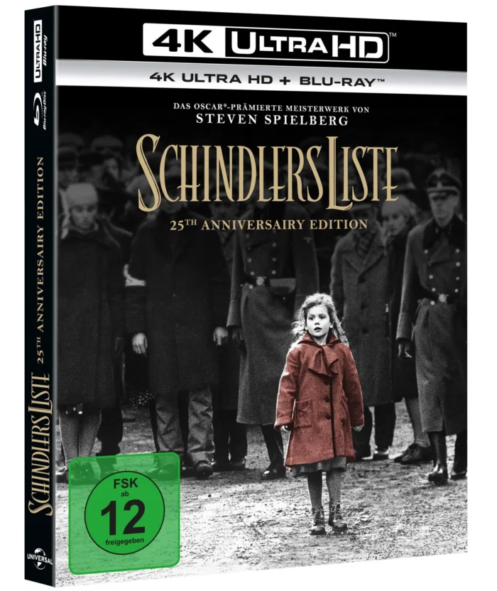 Schindlers Liste (Remastered) – 4K Digibook (UHD + Blu-ray Disc)