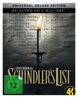 Schindlers Liste Deluxe Edition 4K UHD Keep Case Pappschuber Ultra HD Blu-ray Disc