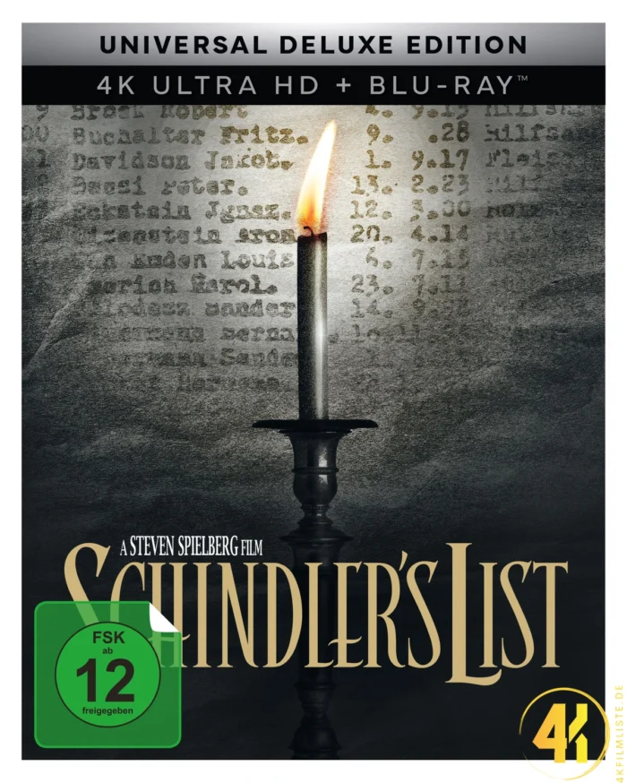 Schindlers Liste (Limited Deluxe Edition) – 4K Blu-ray (UHD + Blu-ray Disc)