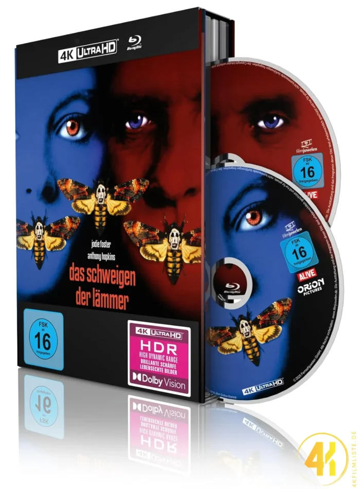 Das Schweigen der Lämmer – 4K Mediabook (UHD + Blu-ray Disc)