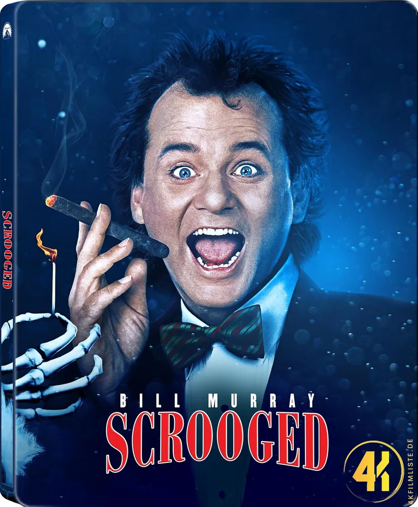 Scrooged 4K Steelbook Ultra HD Blu-ray Disc