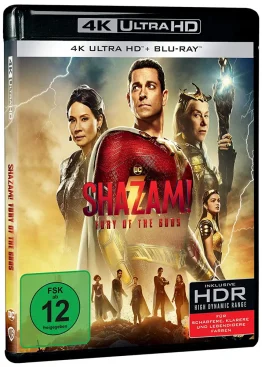 Shazam Fury of the Gods 4K Blu-ray Disc im UHD Keep Case
