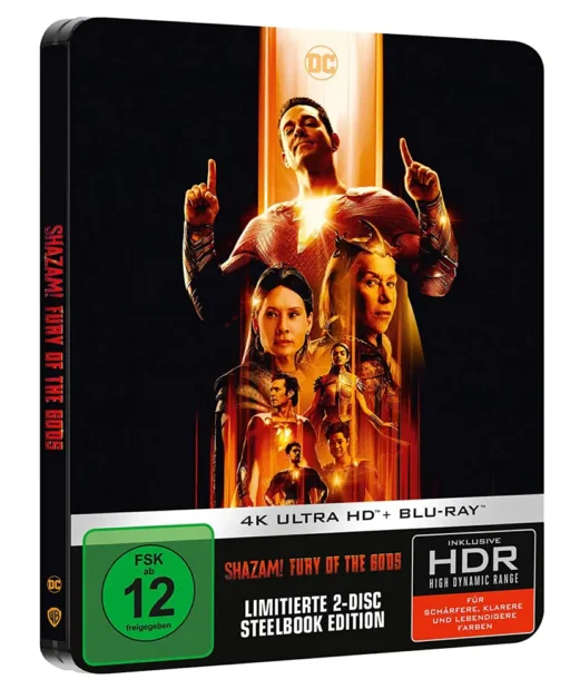 Shazam! Fury Of The Gods – 4K Steelbook (UHD + Blu-ray Disc)