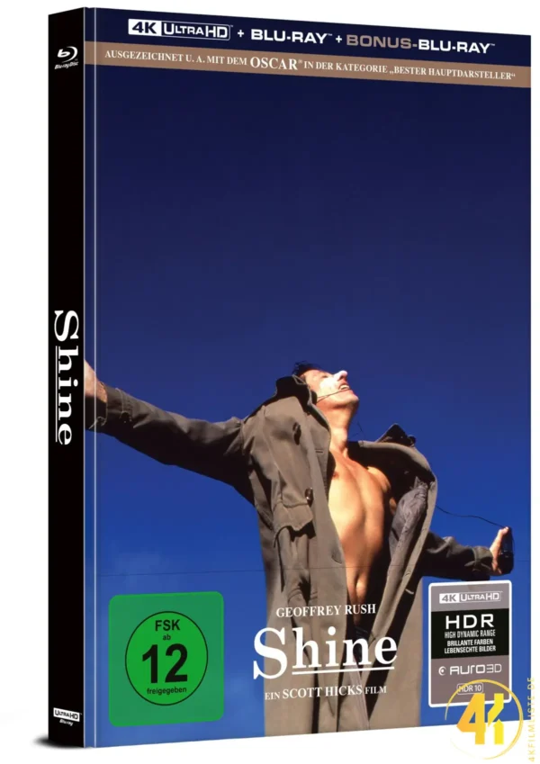 Shine: Der Weg ins Licht – 4K Mediabook (UHD + Blu-ray Disc + Bonus Blu-ray)