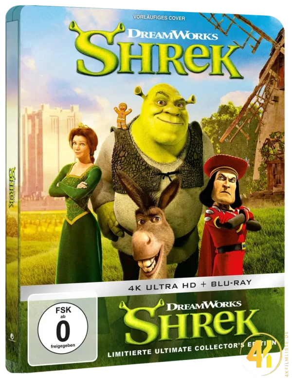 Shrek: Der tollkühne Held (25th Anniversary Edition) – 4K Steelbook (UHD + Blu-ray Disc)
