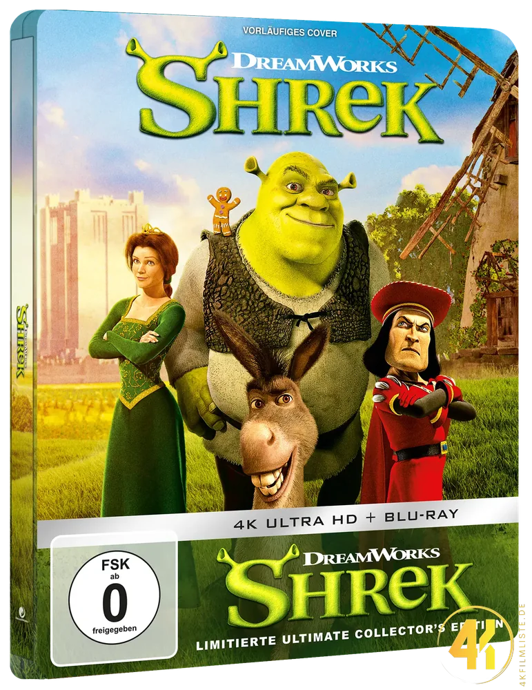 Shrek 4K Steelbook Ultra HD Blu-ray Disc