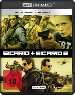 Sicario 1 + 2 auf UHD Blu-ray Disc im Ultra HD Keep Case