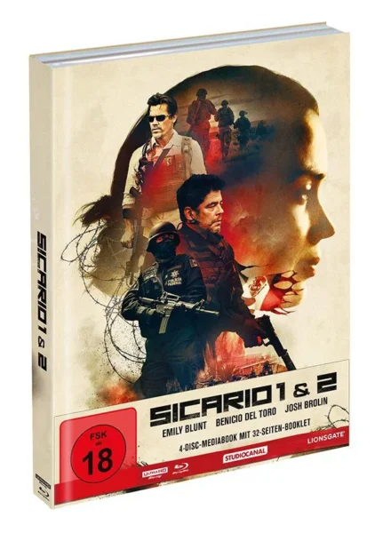 Sicario 1 + 2 – 4K Mediabook A (UHD + Blu-ray Disc)