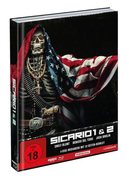 Sicario 1 + 2 – 4K Mediabook B (UHD + Blu-ray Disc)