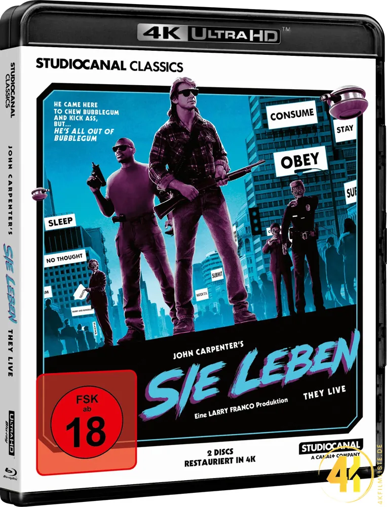 Sie leben Neuauflage 4K Blu-ray Ultra HD Blu-ray Disc