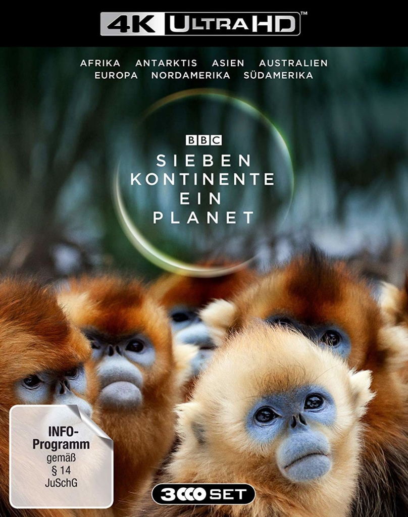 4K Ultra HD Cover zur BBC 4K-Doku Sieben Kontinente - Ein Planet