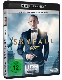 James Bond 007 - Skyfall 4K UHD Bluray Cover mit Daniel Craig