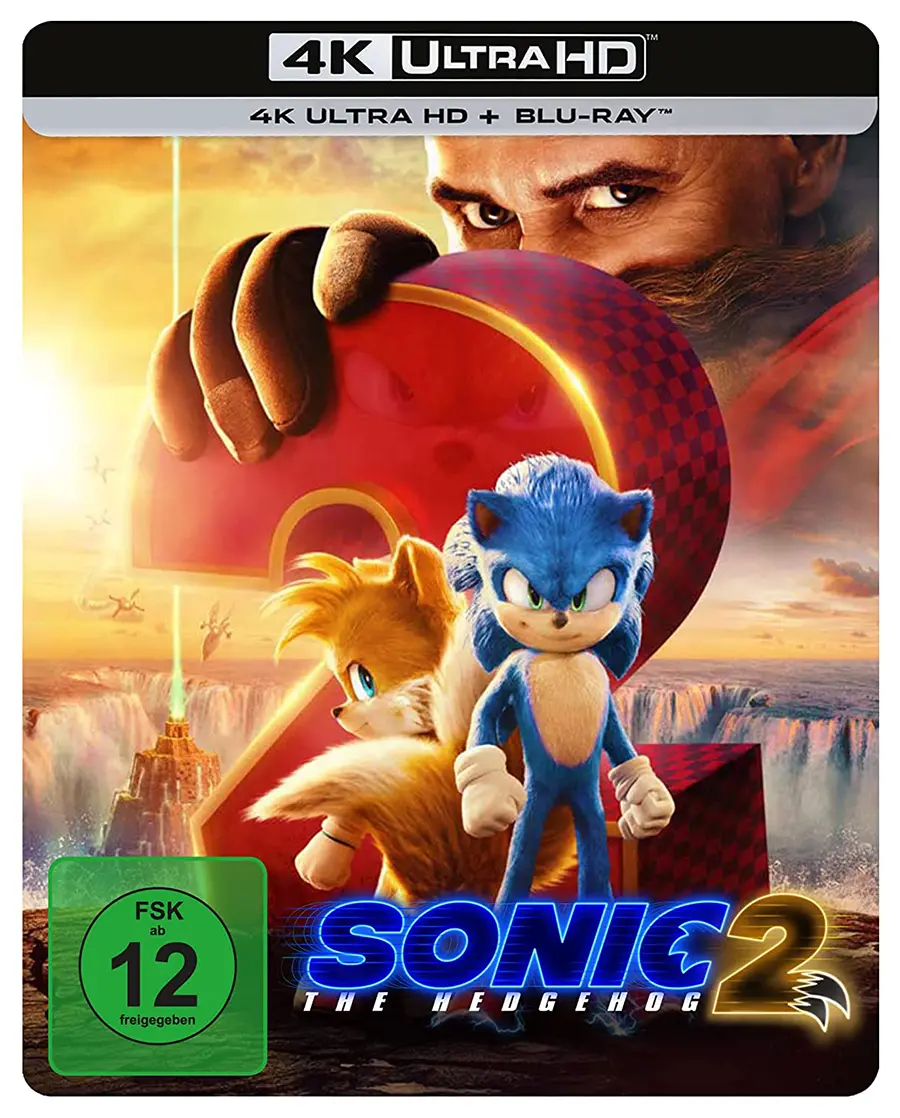 Sonic the Hedgehog 2 – 4K Steelbook (UHD + Blu-ray Disc)