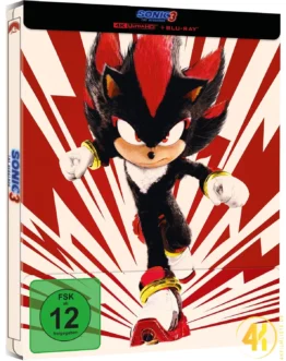 Sonic the Hedgehog 3 Shadow 4K Steelbook Ultra HD Blu-ray Disc