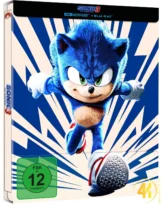 Sonic the Hedgehog 3 Sonic Cover 4K Steelbook Ultra HD Blu-ray Disc