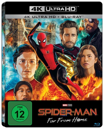 Spider-Man: Far From Home 4K UHD Blu-ray Disc Steelbook Cover