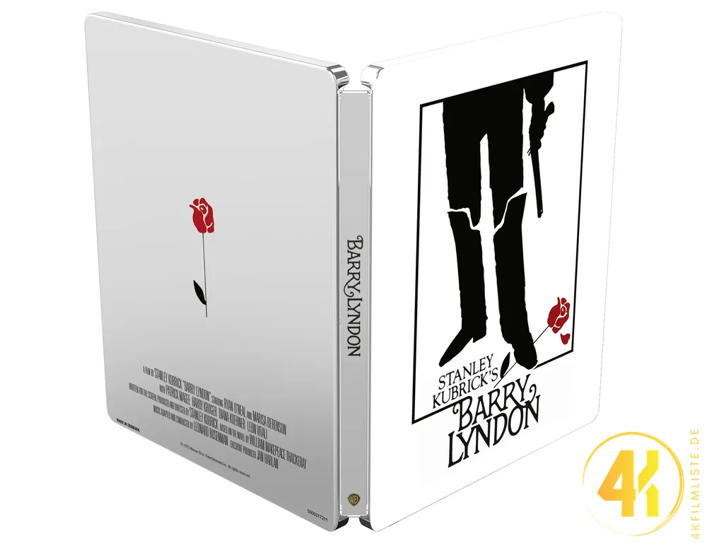 Stanley Kubrick Barry Lyndon 4K Steelbook Backcover Ultra HD Blu-ray Disc
