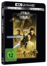 Star Wars Episode II - Angriff der Klonkrieger - 4K Blu-ray (UHD Blu-ray Disc) mit Hayden Christensen, Ewan McGregor und Natalie Portman