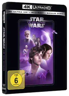 Star Wars - Episode IV - Eine neue Hoffnung - 4K Blu-ray (UHD Blu-ray Disc) Cover mit Mark Hamill