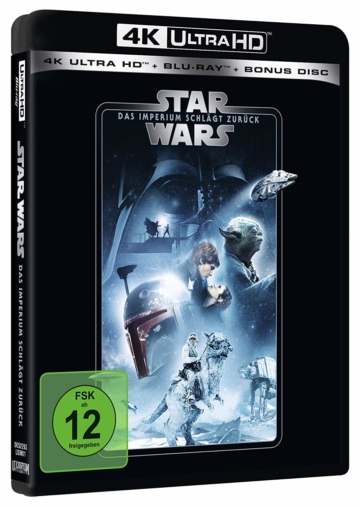 Star Wars - Episode V - Das Imperium schlägt zurück - 4K Blu-ray (UHD Blu-ray Disc) Cover mit Mark Hamill