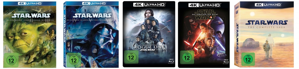 Star Wars Filme auf 4k Ultra HD Blu-ray