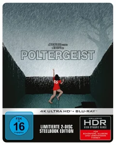 Tobe Hooper und Steven Spielber präsentieren das Poltergeist 4K Steelbook