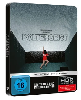 Steven Spielbergs Poltergeist im 4K Steelbook (Seitenansicht mit Spine)