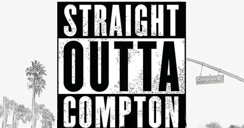 Straight Outta Compton Logo Blu-ray Disc