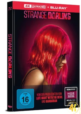 Strange Darling 4K Mediabook Ultra HD Blu-ray Disc